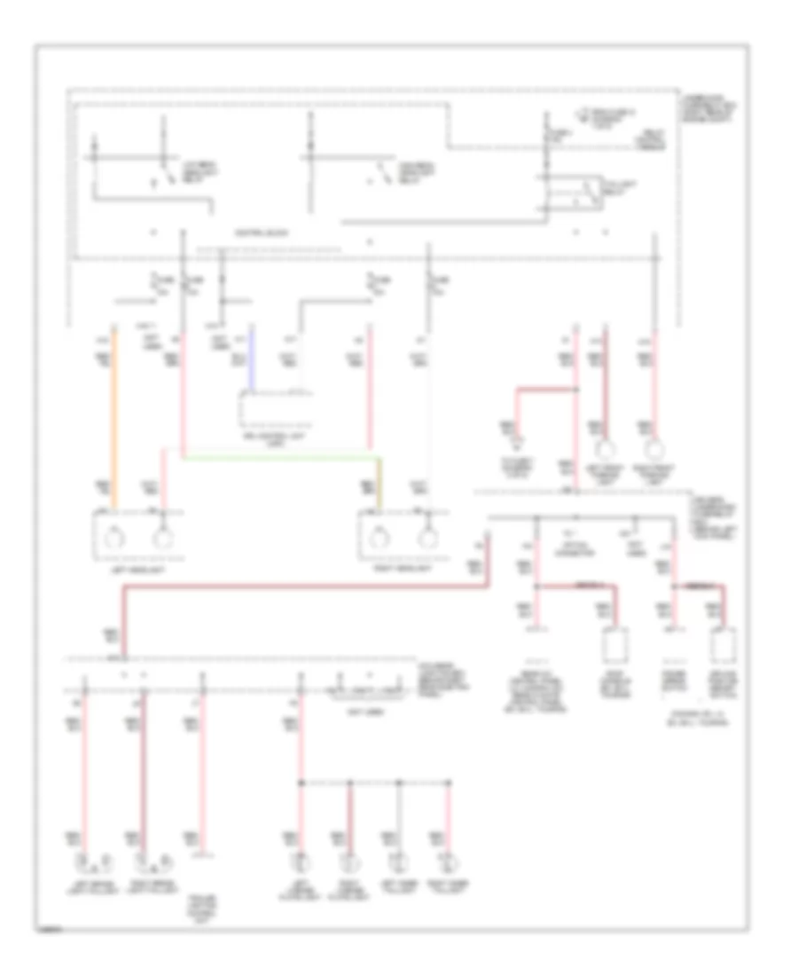 Power Distribution Wiring Diagram 7 of 8 for Honda Odyssey EX 2010