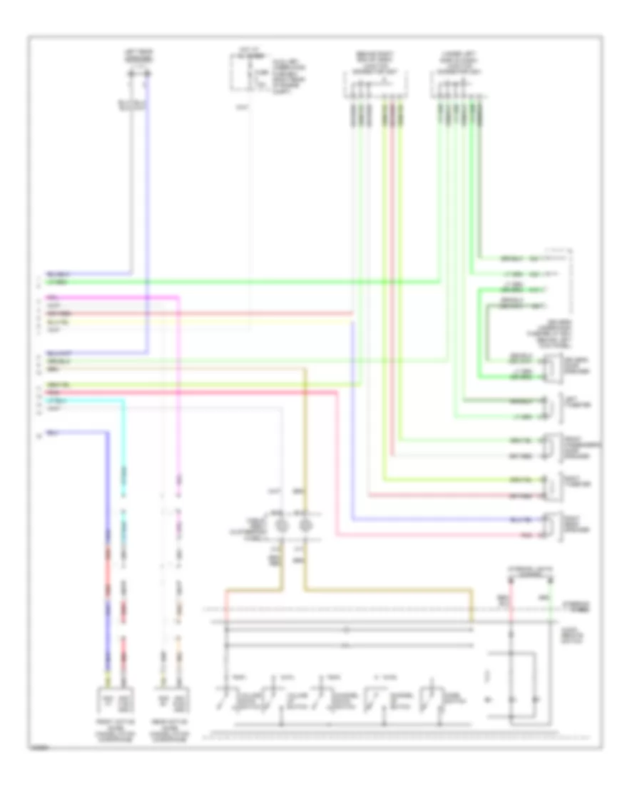 Radio Wiring Diagram EX L without Navigation 2 of 2 for Honda Odyssey EX 2010