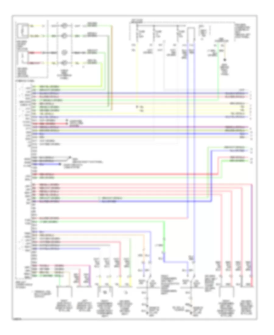Supplemental Restraints Wiring Diagram 1 of 3 for Honda Odyssey EX 2010
