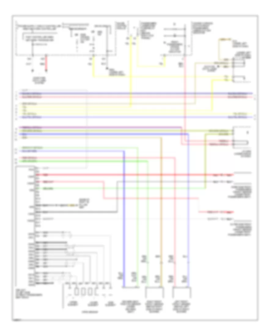 Supplemental Restraints Wiring Diagram 2 of 3 for Honda Odyssey EX 2010