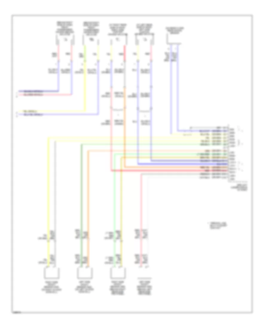 Supplemental Restraints Wiring Diagram 3 of 3 for Honda Odyssey EX 2010
