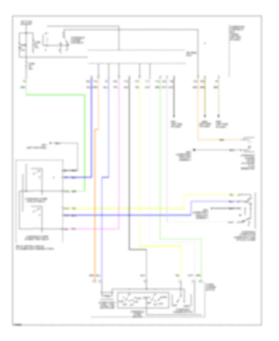 Электросхема стеклоочистителя, дворников и омывателя, Гибрид для Honda Civic Si 2012