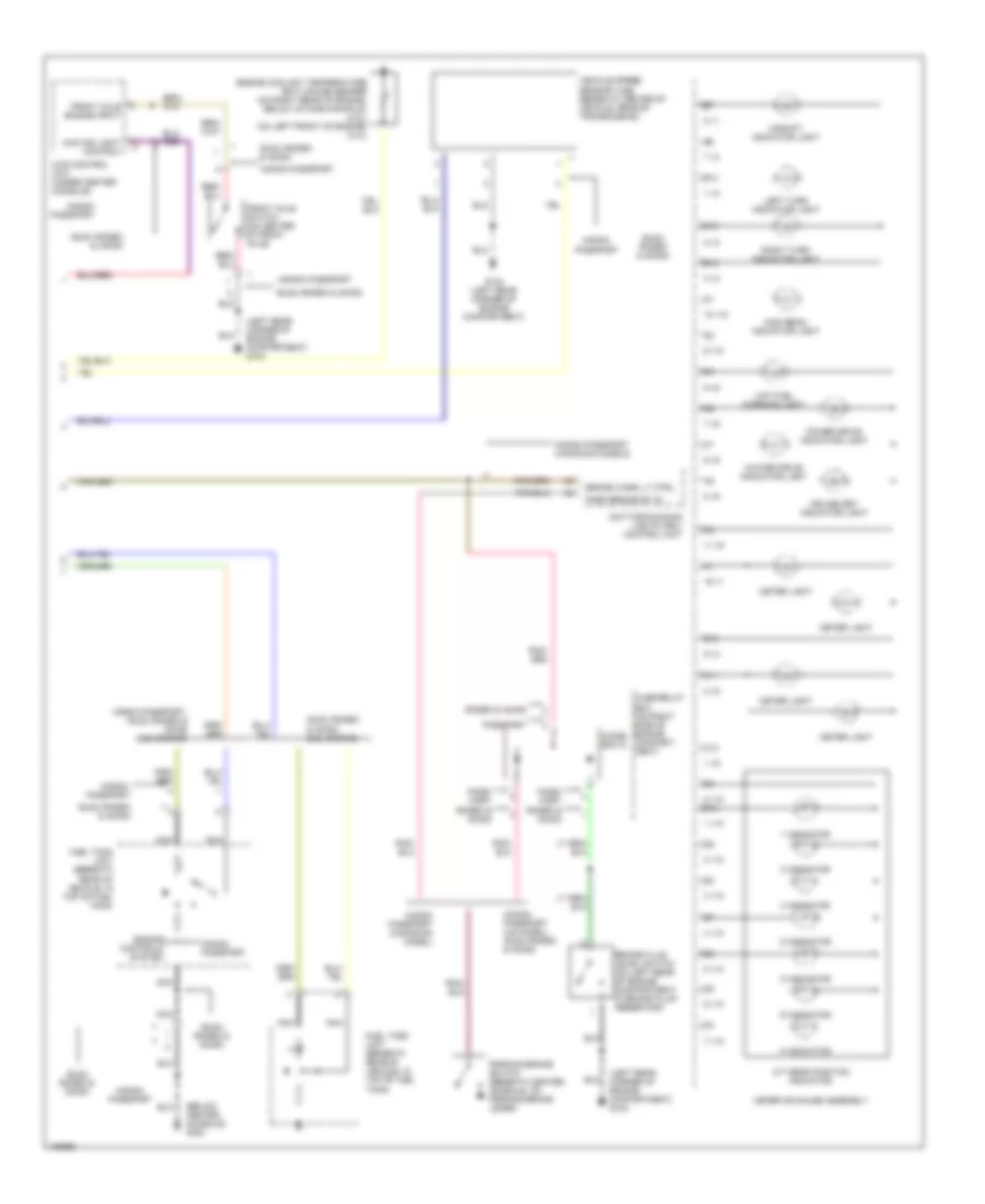 Instrument Cluster Wiring Diagram 2 of 2 for Honda Passport EX 1998