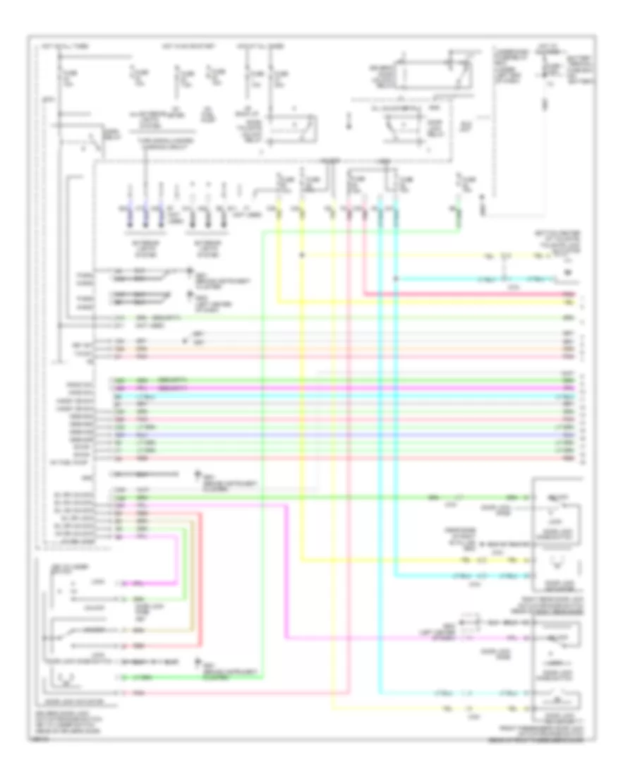 Forced Entry Wiring Diagram, Except Electric Vehicle (1 of 2) for Honda Fit 2013