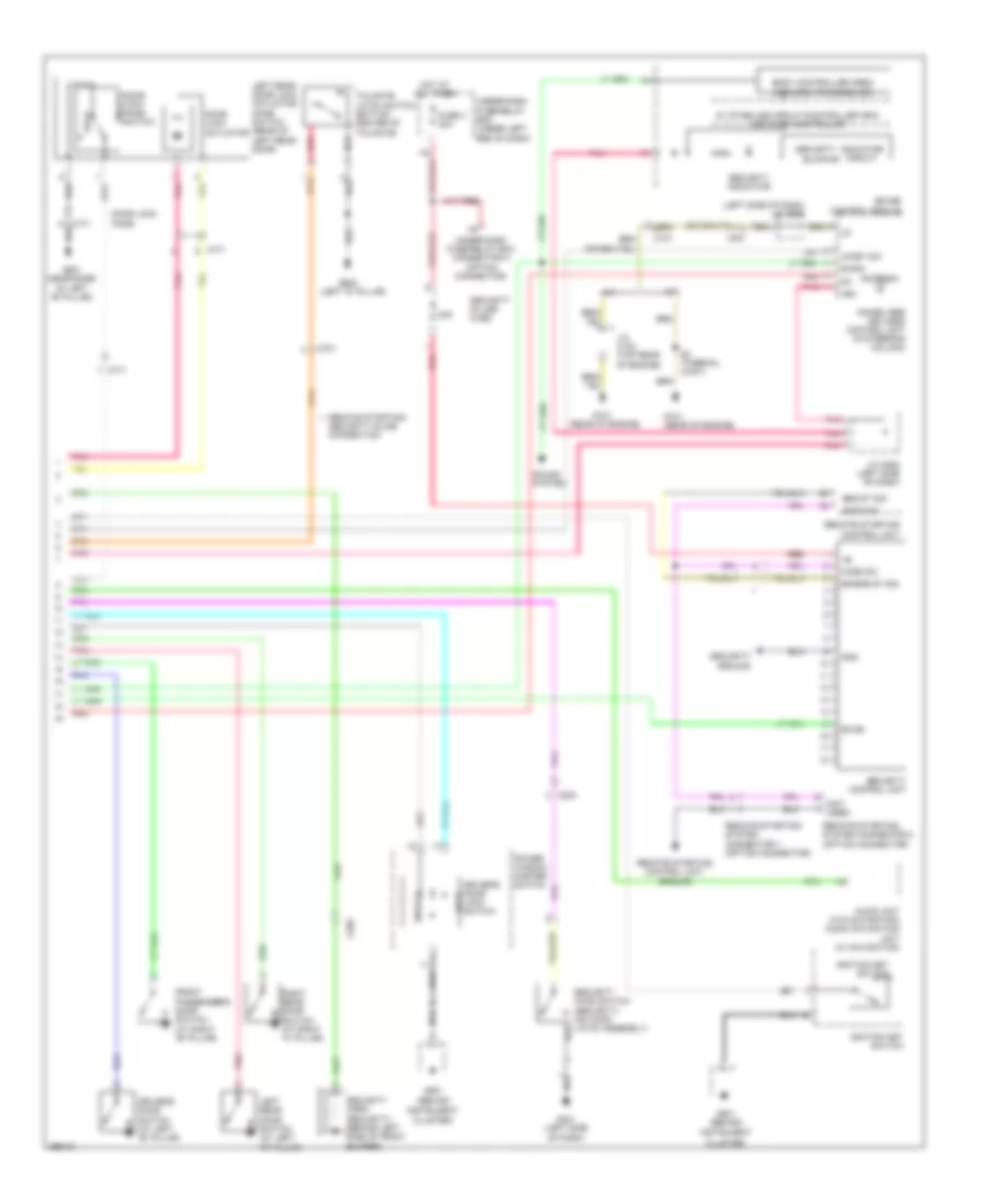 Forced Entry Wiring Diagram, Except Electric Vehicle (2 of 2) for Honda Fit 2013