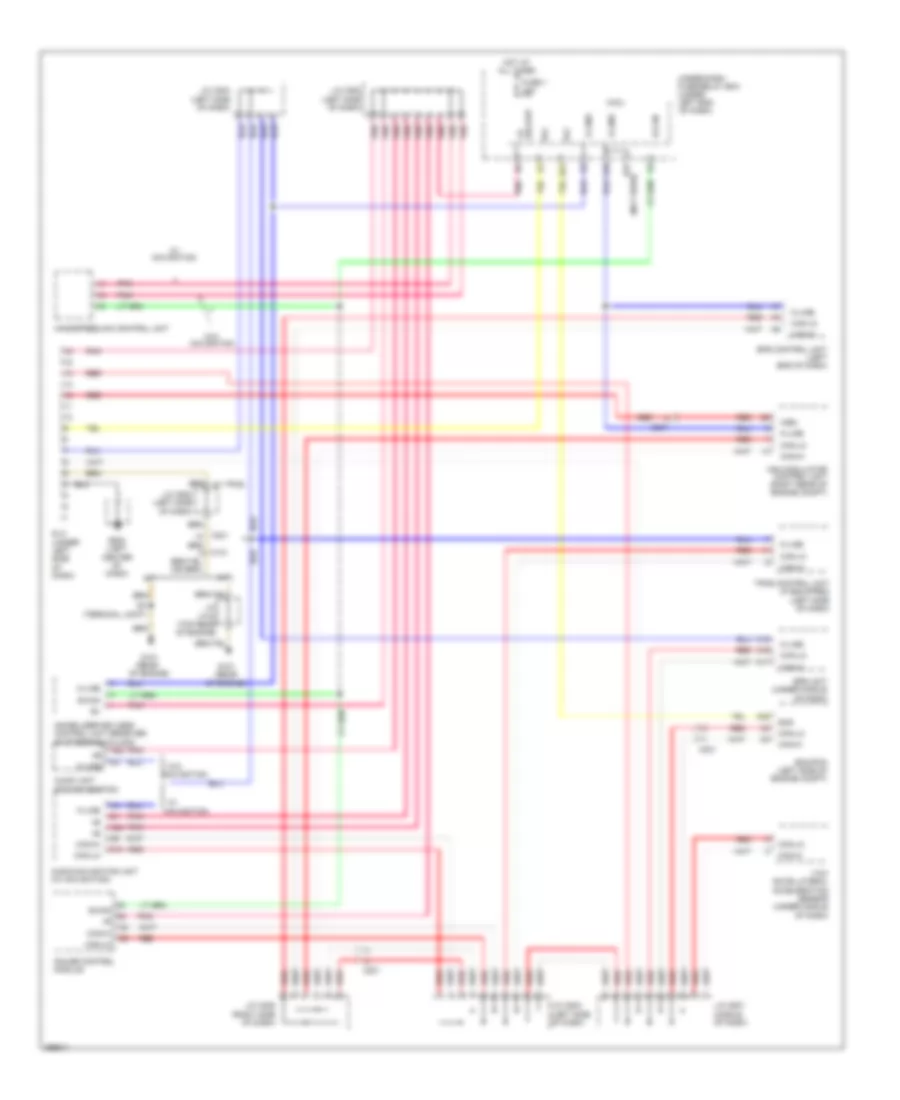 Computer Data Lines Wiring Diagram, Except Electric Vehicle for Honda Fit 2013