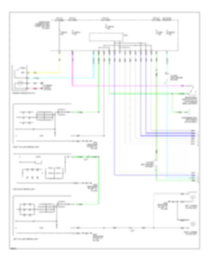 Exterior Lamps Wiring Diagram, Electric Vehicle (1 of 2) for Honda Fit 2013