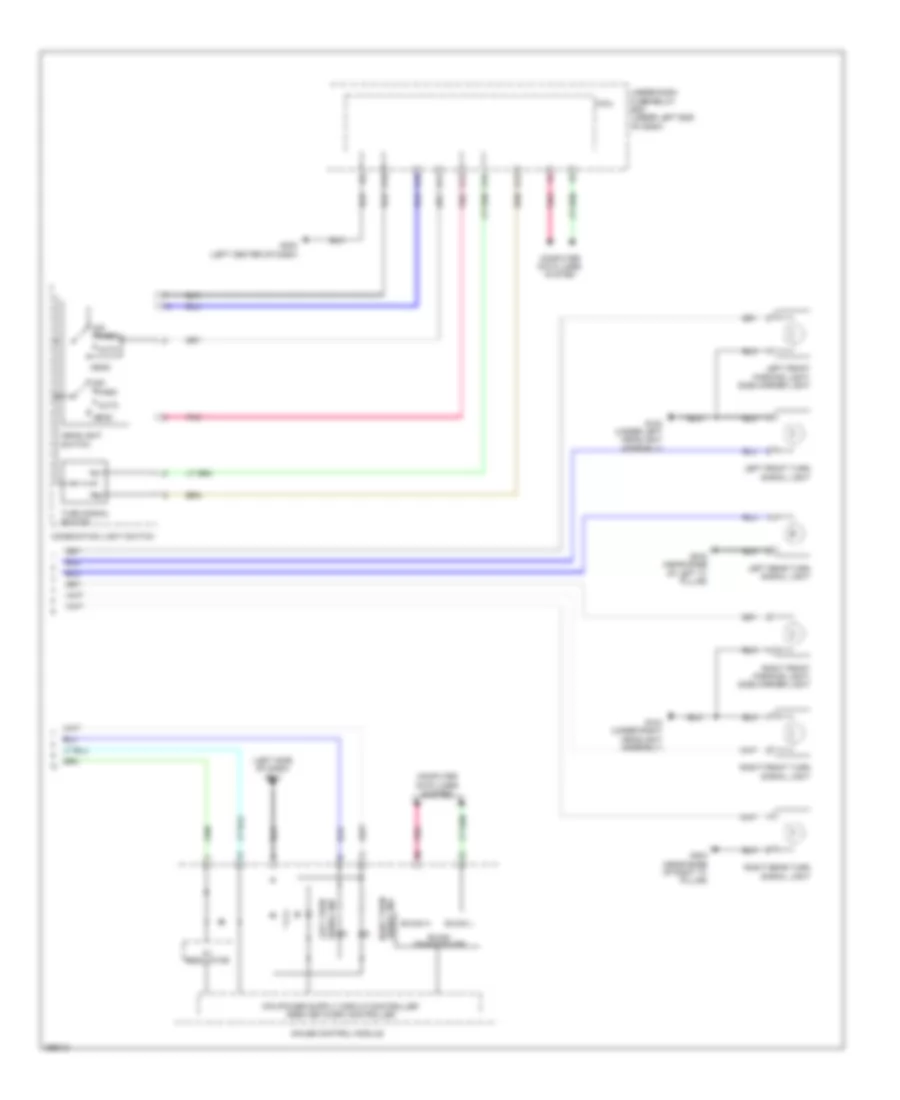Exterior Lamps Wiring Diagram, Electric Vehicle (2 of 2) for Honda Fit 2013