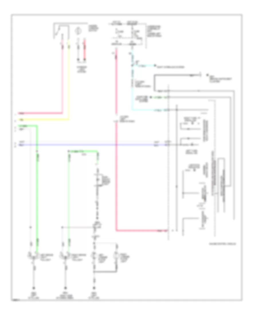 Exterior Lamps Wiring Diagram, Except Electric Vehicle (2 of 2) for Honda Fit 2013