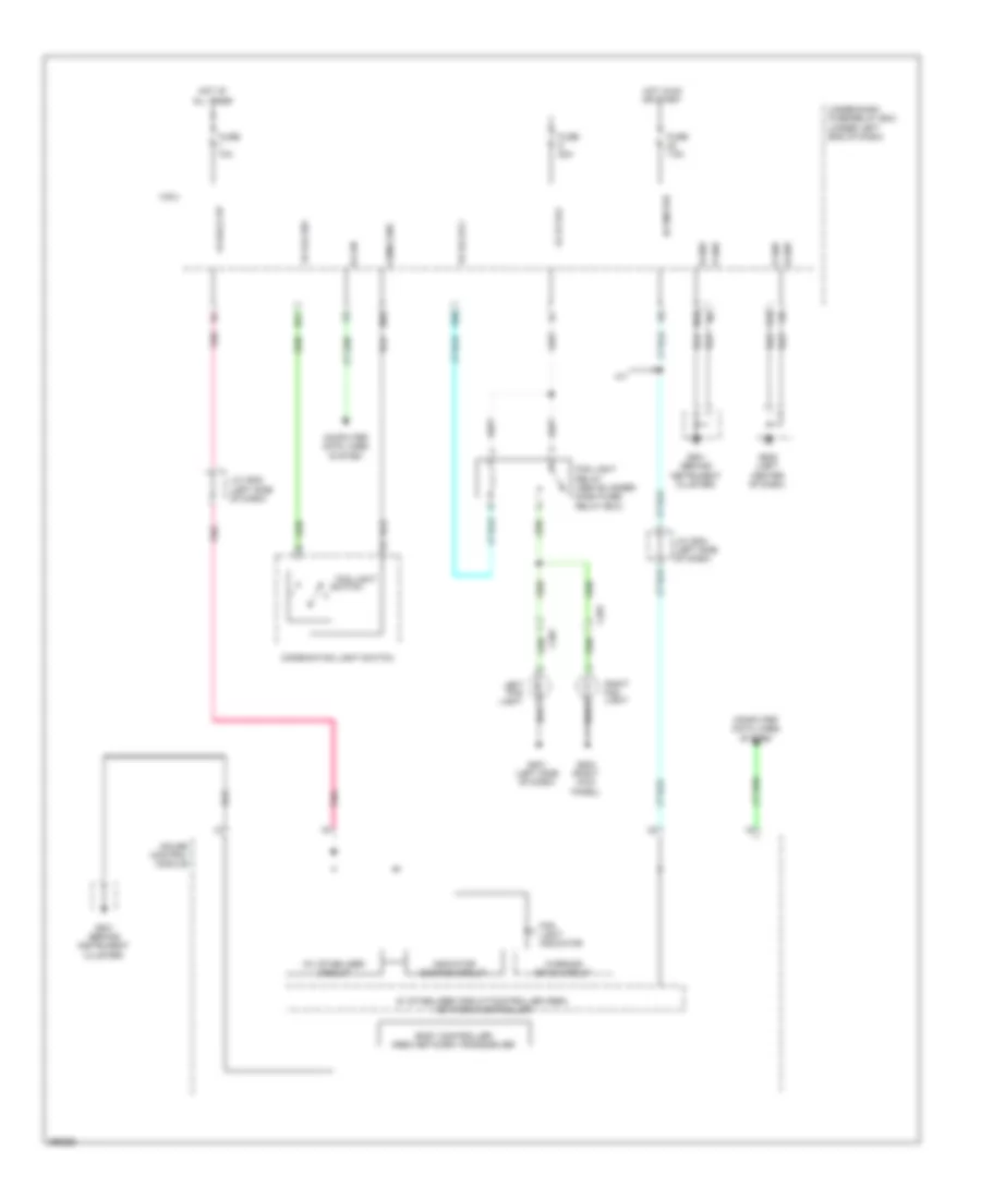 Fog Lamp Wiring Diagram, Factory Installed for Honda Fit 2013
