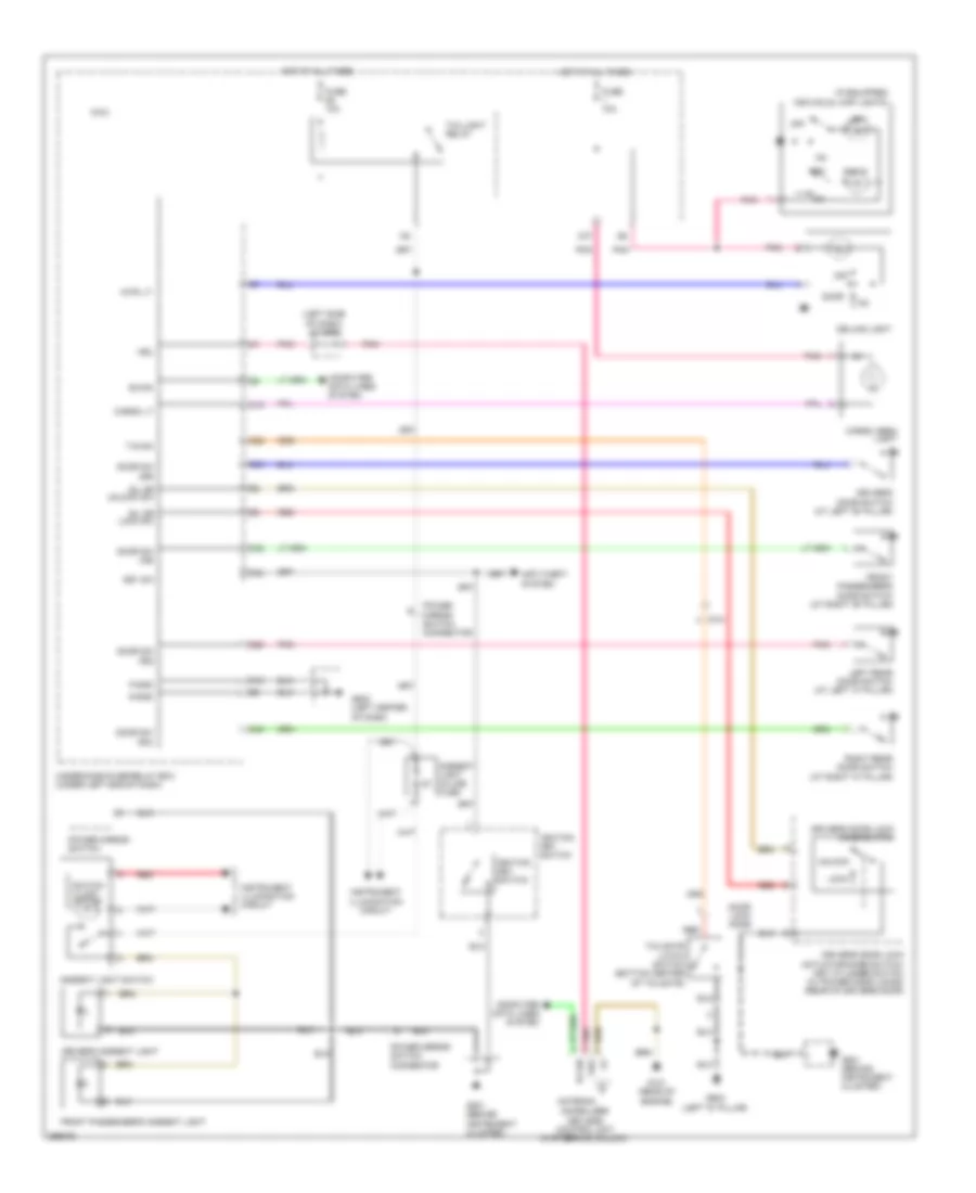 Courtesy Lamps Wiring Diagram, Except Electric Vehicle for Honda Fit 2013