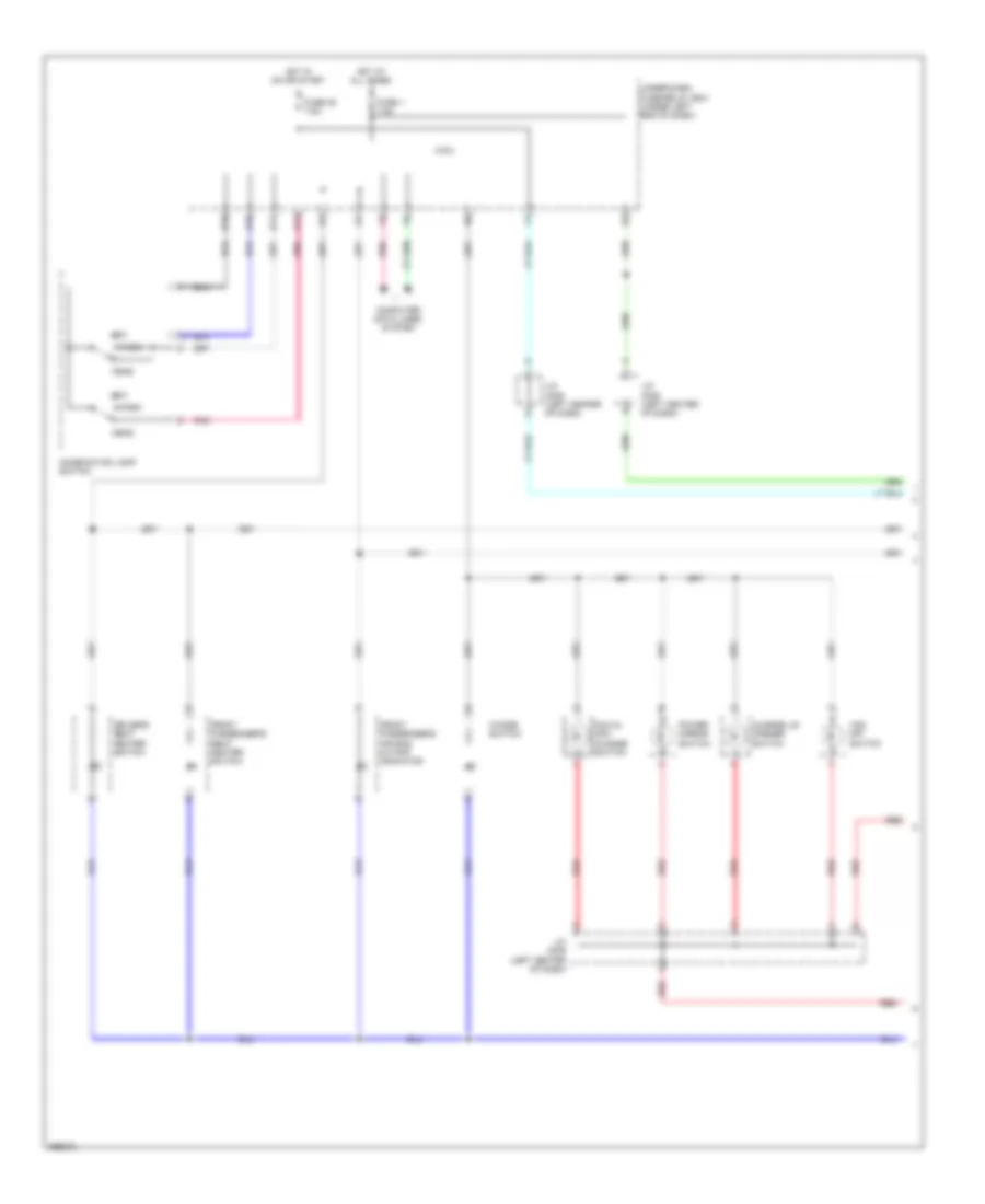 Instrument Illumination Wiring Diagram, Electric Vehicle (1 of 2) for Honda Fit 2013