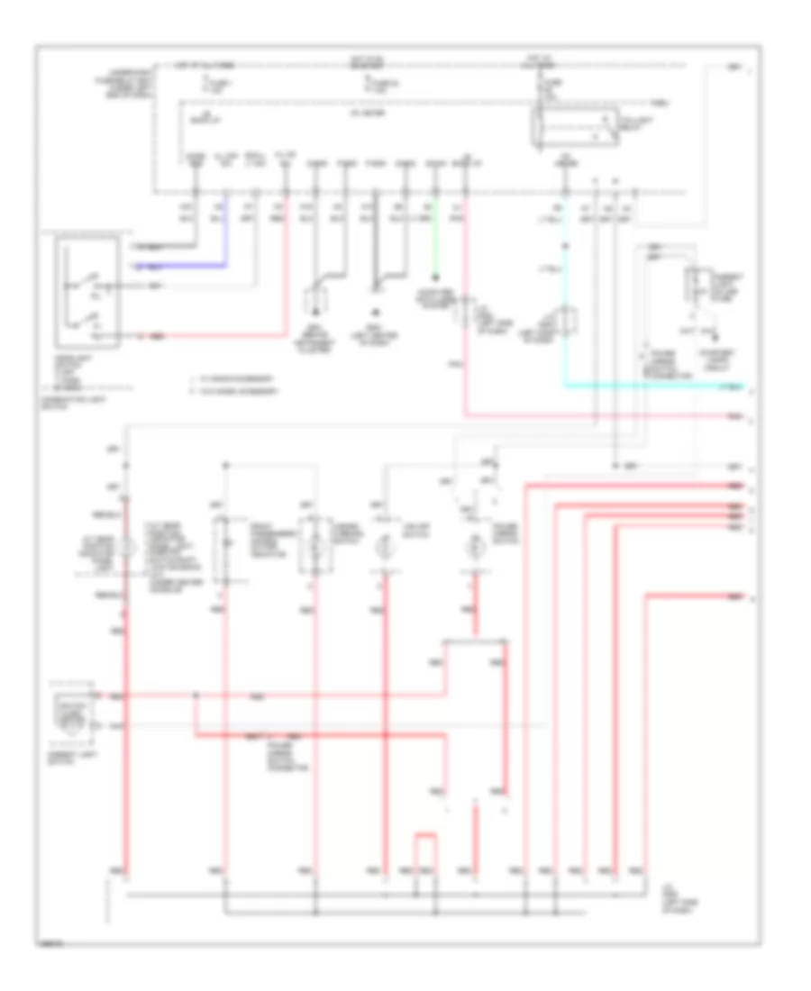 Instrument Illumination Wiring Diagram, Except Electric Vehicle (1 of 2) for Honda Fit 2013