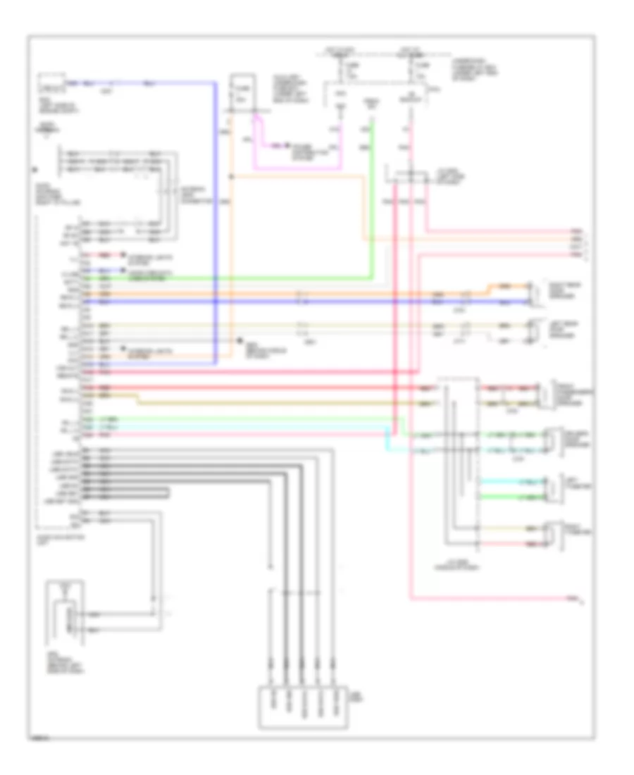 Navigation Wiring Diagram Except Electric Vehicle 1 of 2 for Honda Fit 2013