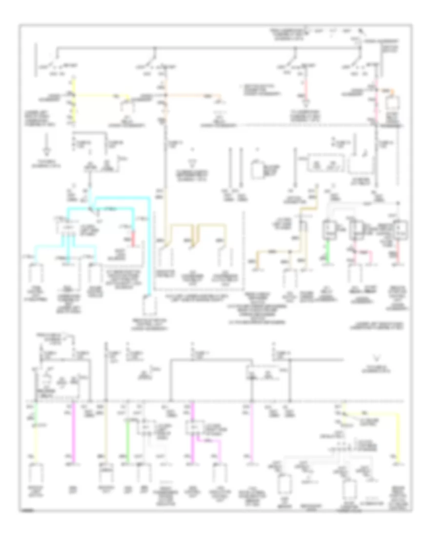Power Distribution Wiring Diagram, Except Electric Vehicle (4 of 5) for Honda Fit 2013