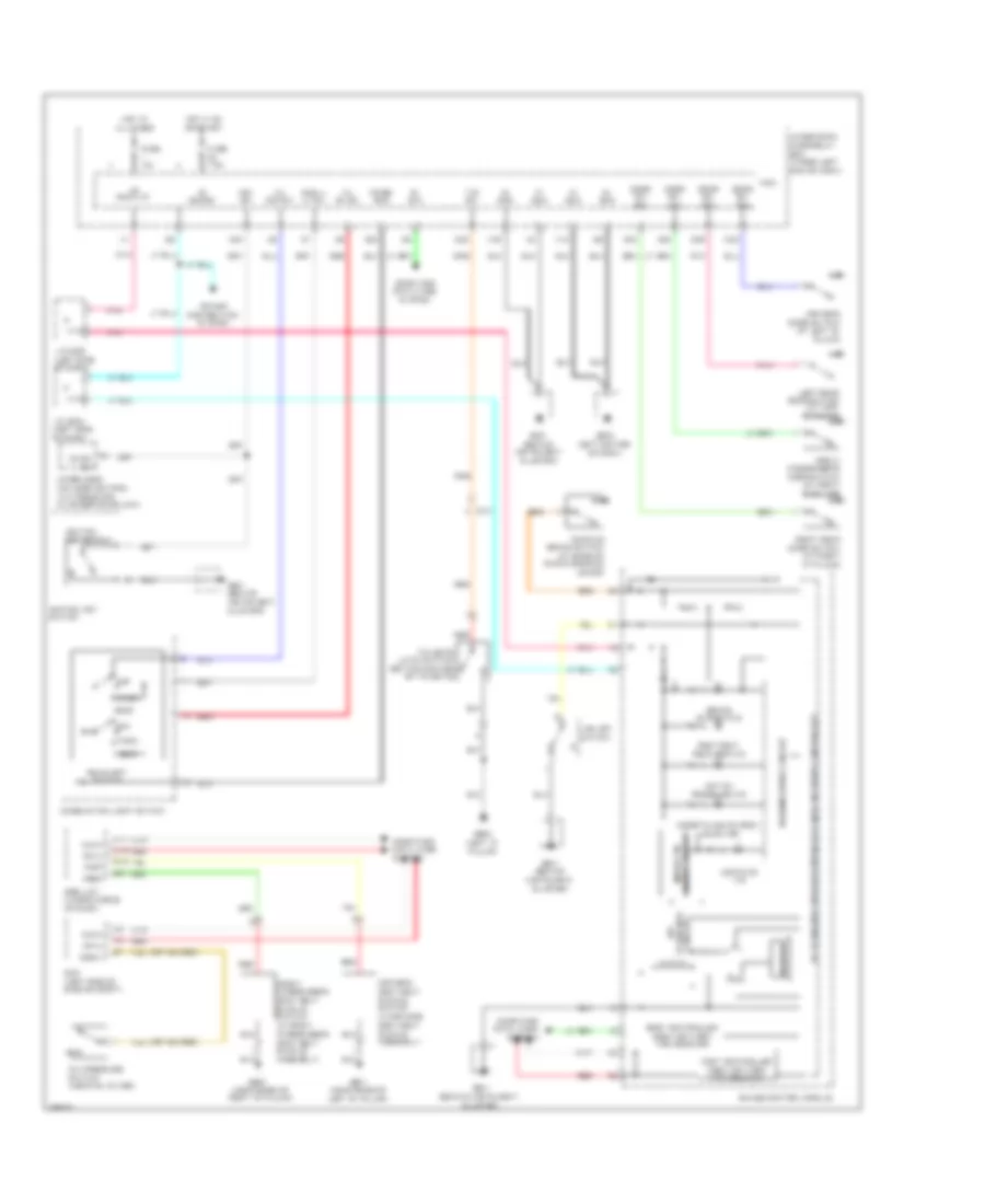 Chime Wiring Diagram, Except Electric Vehicle for Honda Fit 2013