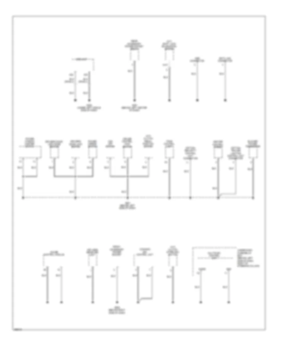 Ground Distribution Wiring Diagram (3 of 4) for Honda Element SC 2007