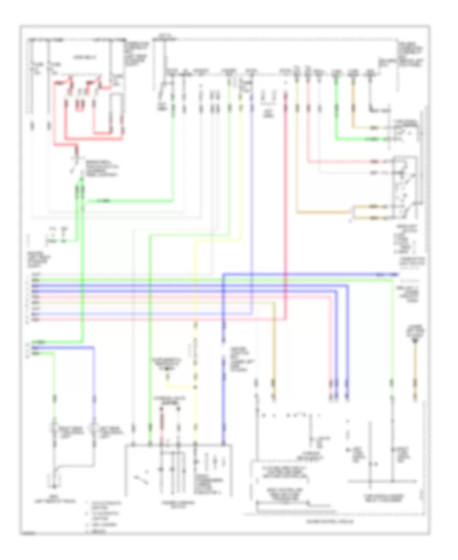 Exterior Lamps Wiring Diagram 2 of 2 for Honda Accord LX 2009