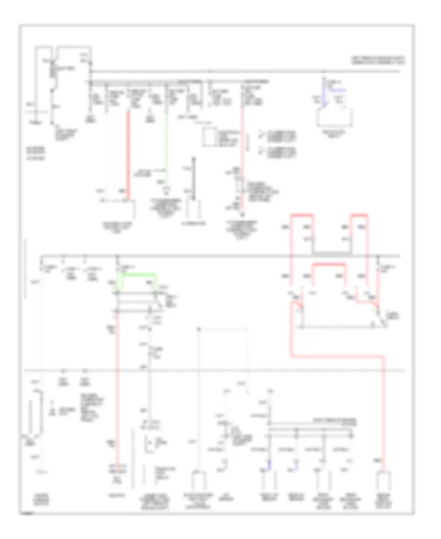 Power Distribution Wiring Diagram 1 of 7 for Honda Accord LX 2009