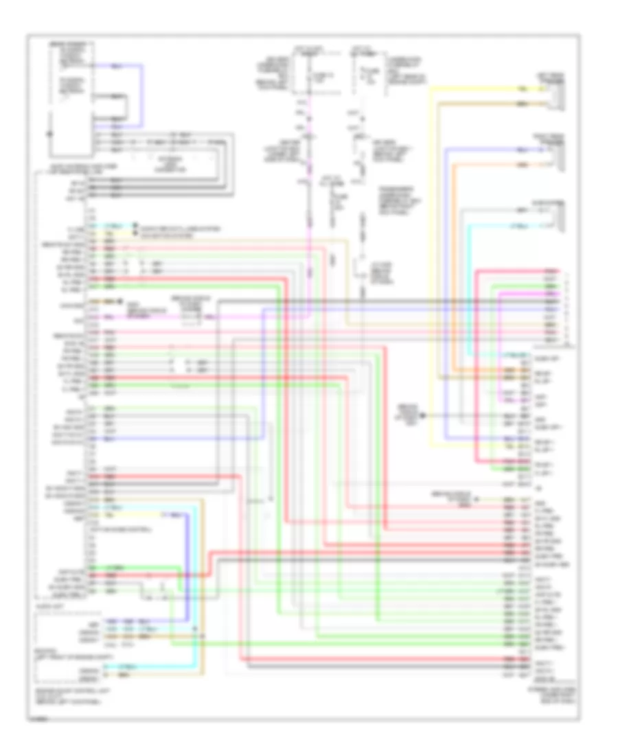 Premium Radio Wiring Diagram, with Navigation (1 of 3) for Honda Accord LX 2009
