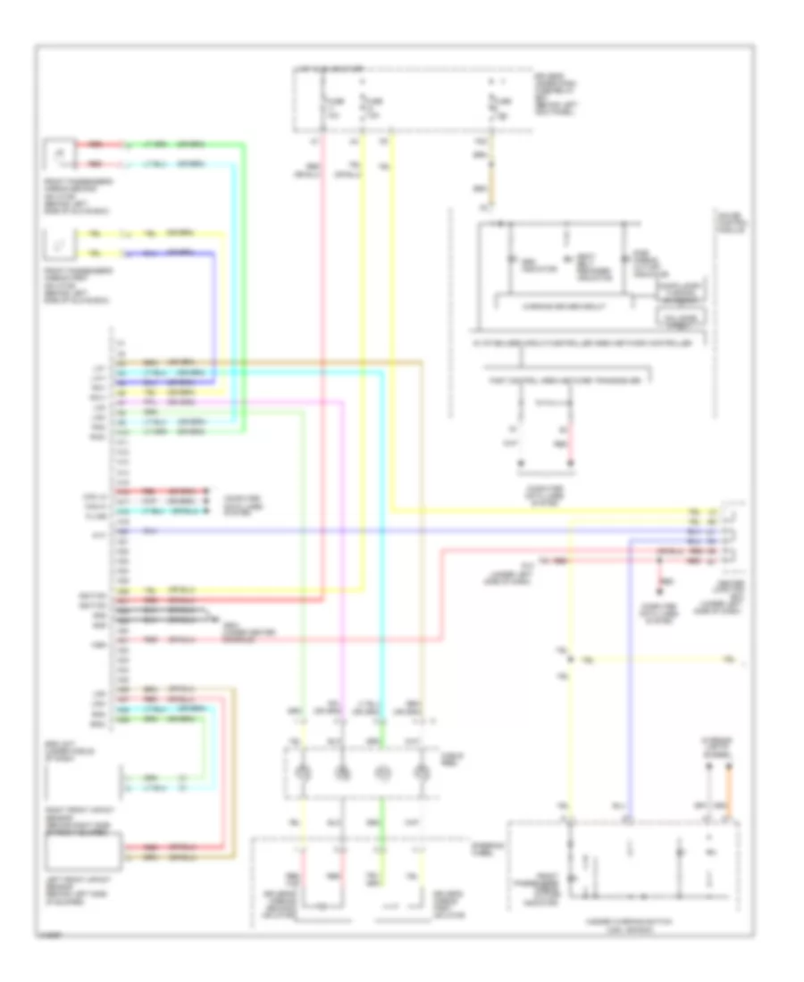 Supplemental Restraints Wiring Diagram 2 Door 1 of 3 for Honda Accord LX 2009