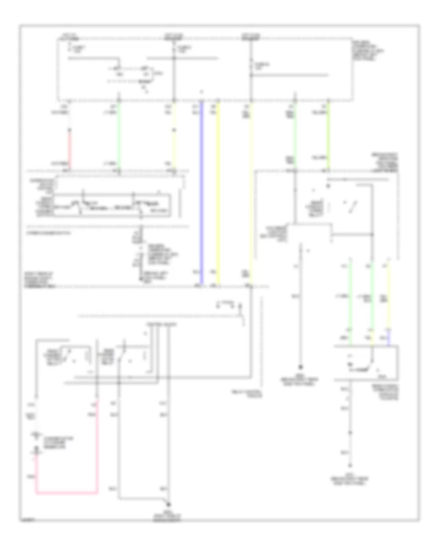 Rear WiperWasher Wiring Diagram for Honda Odyssey LX 2010