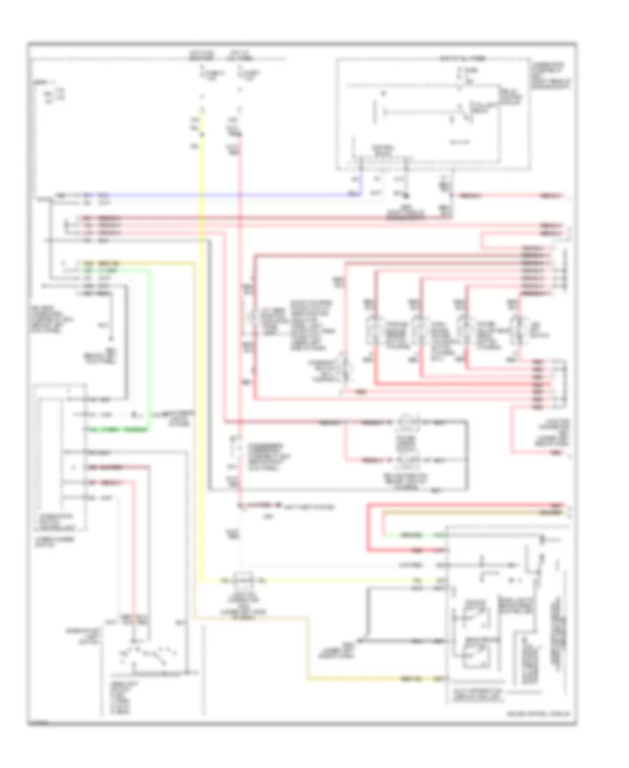 Instrument Illumination Wiring Diagram, Except LX (1 of 2) for Honda Odyssey LX 2010
