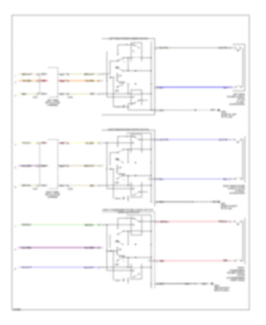 Power Windows Wiring Diagram (2 of 2) for Honda Odyssey LX 2010