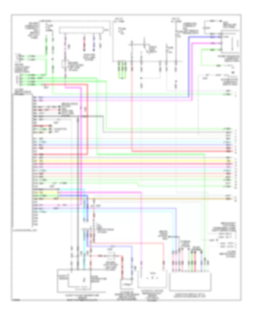 2.4L, Manual AC Wiring Diagram, with Navigation (1 of 3) for Honda Crosstour EX 2012