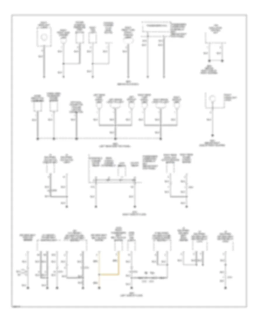 Ground Distribution Wiring Diagram 5 of 5 for Honda Crosstour EX 2012