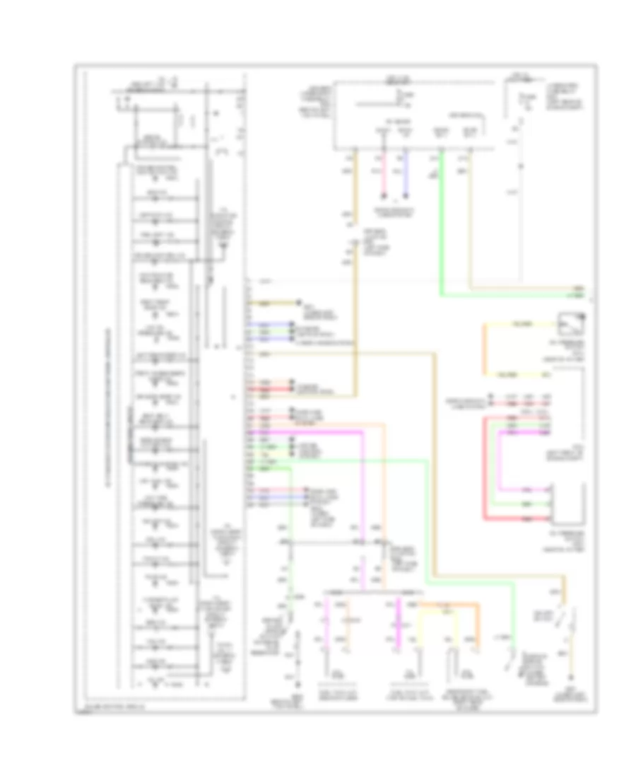 Instrument Cluster Wiring Diagram 1 of 2 for Honda Crosstour EX 2012