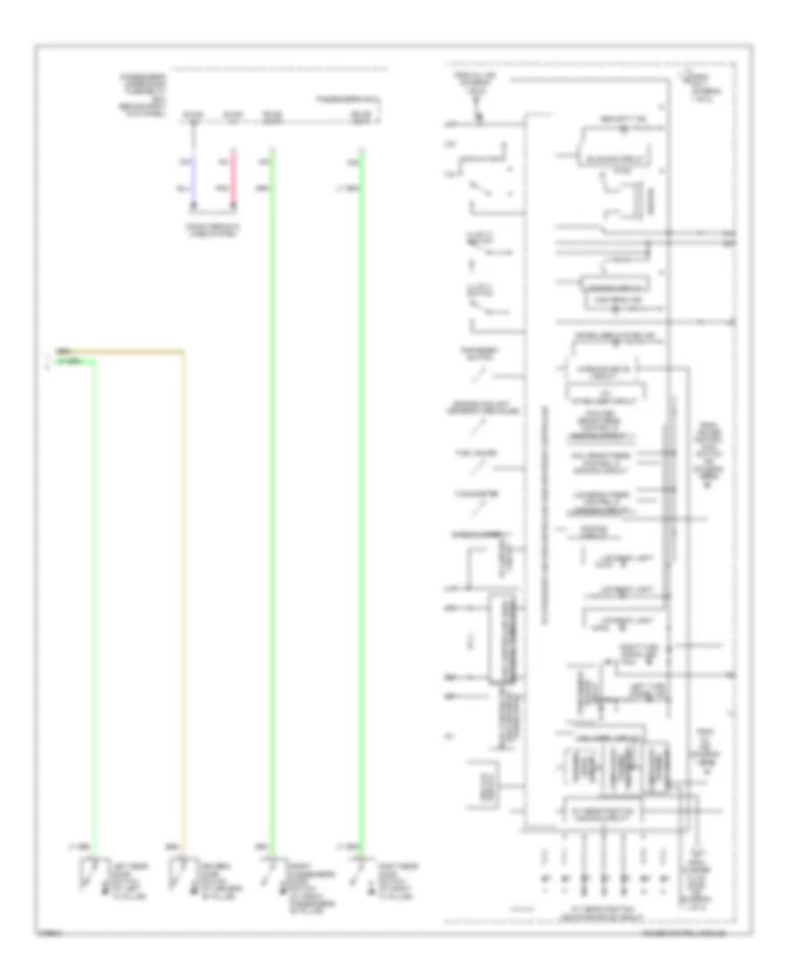 Instrument Cluster Wiring Diagram 2 of 2 for Honda Crosstour EX 2012