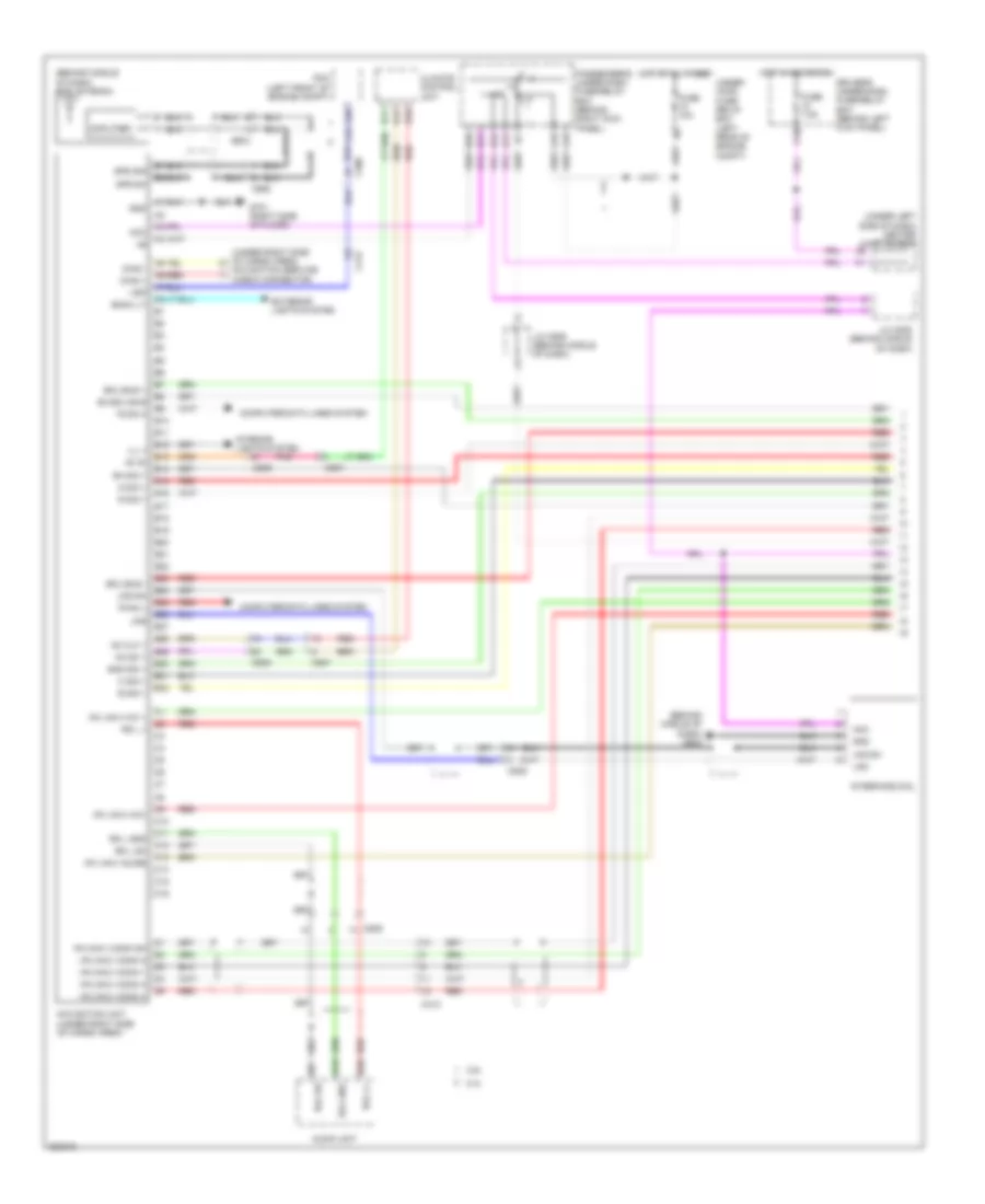Navigation Wiring Diagram (1 of 2) for Honda Crosstour EX 2012