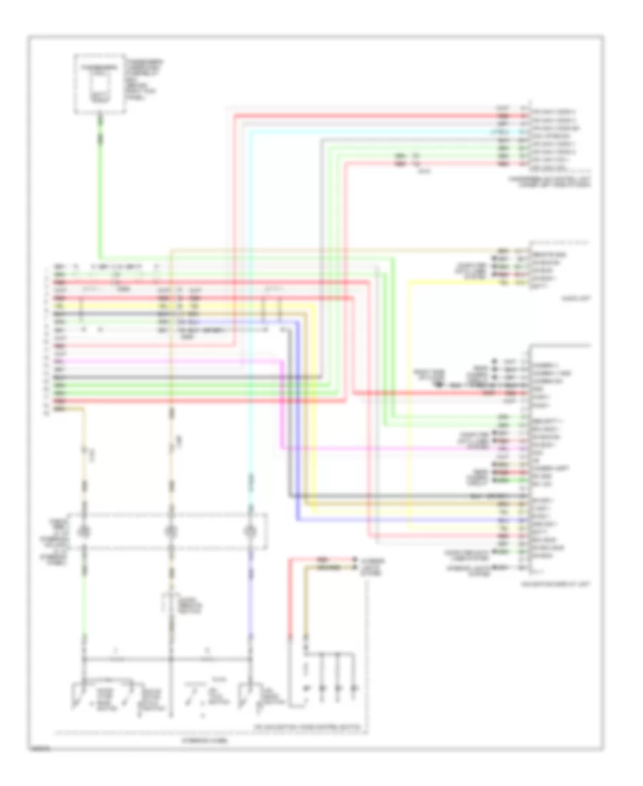 Navigation Wiring Diagram 2 of 2 for Honda Crosstour EX 2012