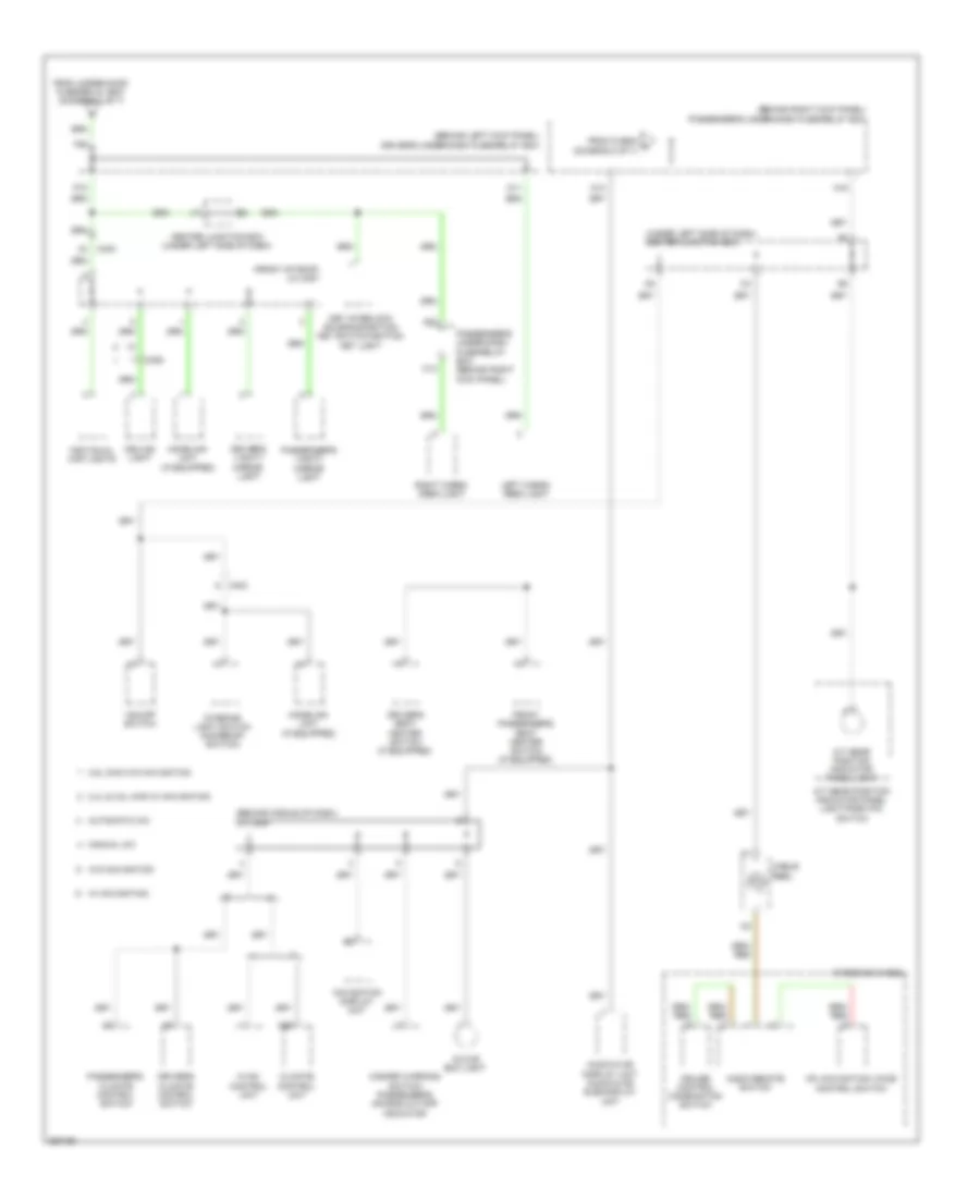Power Distribution Wiring Diagram 5 of 7 for Honda Crosstour EX 2012