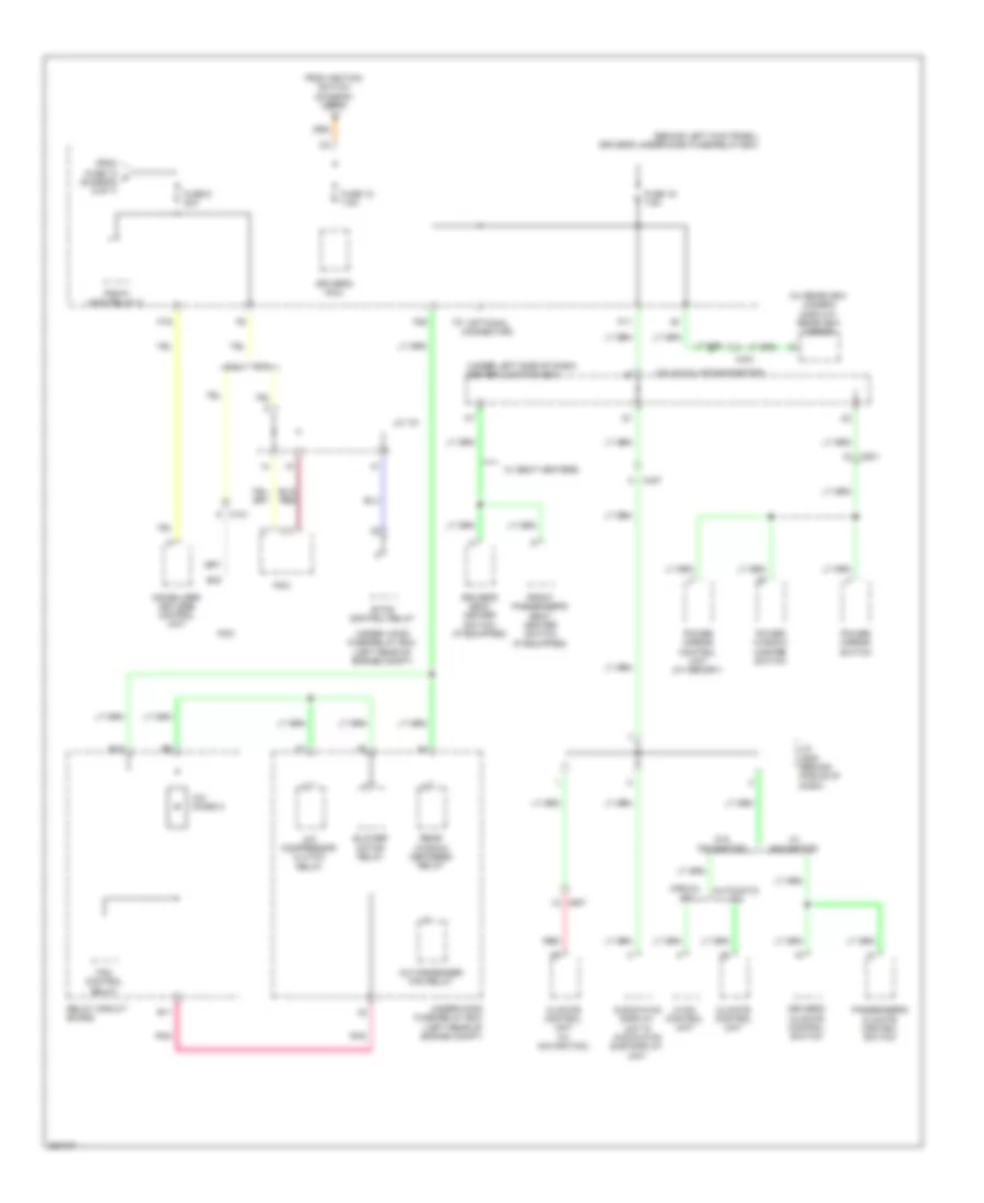 Power Distribution Wiring Diagram 7 of 7 for Honda Crosstour EX 2012