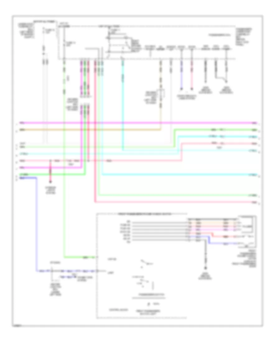 Power Windows Wiring Diagram 2 of 3 for Honda Crosstour EX 2012