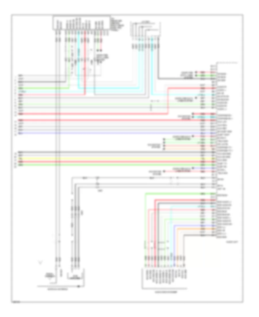 Premium Radio Wiring Diagram, with Navigation (4 of 4) for Honda Crosstour EX 2012