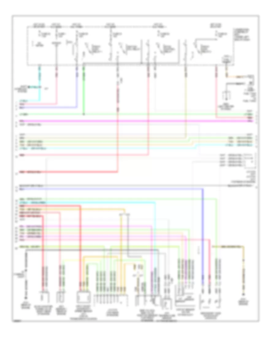1.5L, Engine Performance Wiring Diagram (4 of 5) for Honda Fit EV 2013