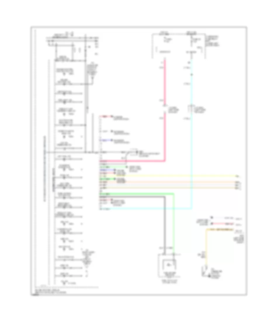 Instrument Cluster Wiring Diagram, Except Electric Vehicle (1 of 2) for Honda Fit EV 2013