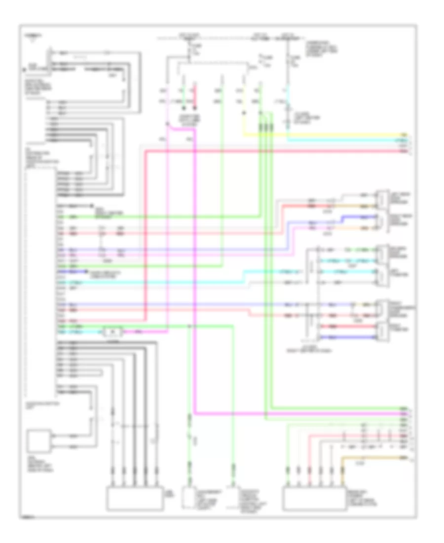 Navigation Wiring Diagram Electric Vehicle 1 of 2 for Honda Fit EV 2013