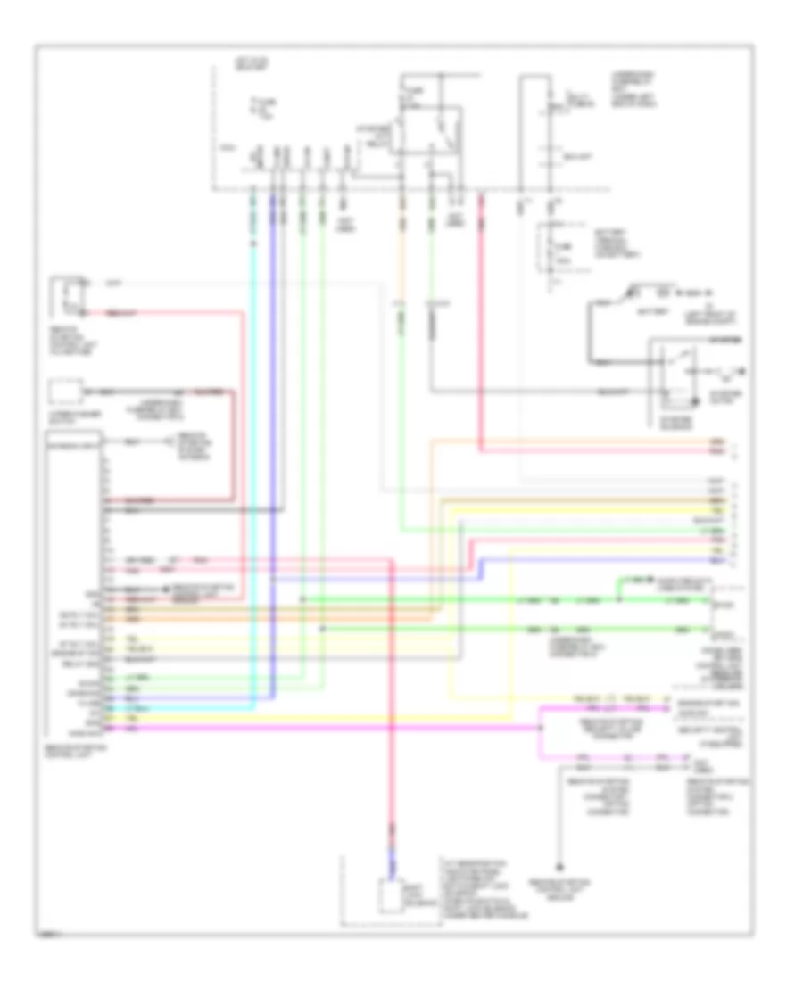 Remote Starting Wiring Diagram (1 of 2) for Honda Fit EV 2013