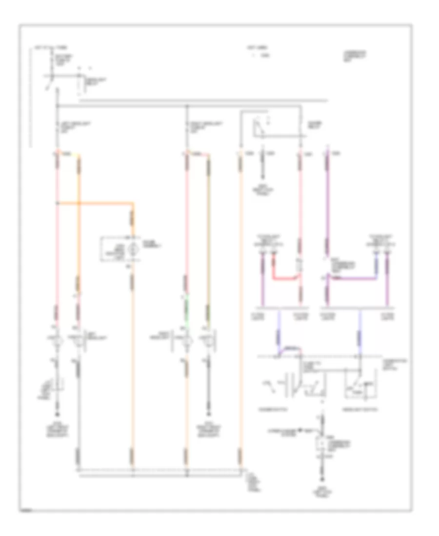 Headlight Wiring Diagram without DRL 1 of 2 for Honda Prelude 1998