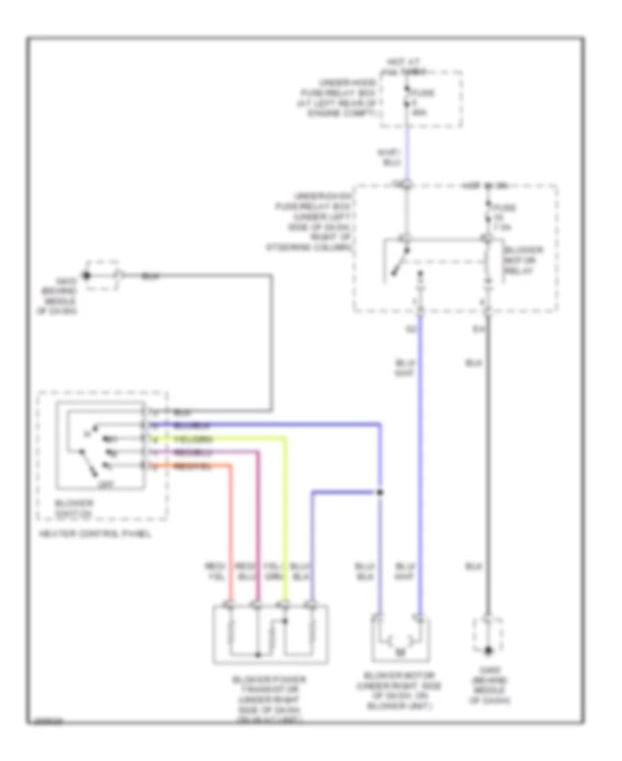 Heater Wiring Diagram for Honda Fit 2007