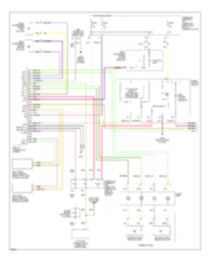Supplemental Restraints Wiring Diagram 1 of 3 for Honda Fit 2007