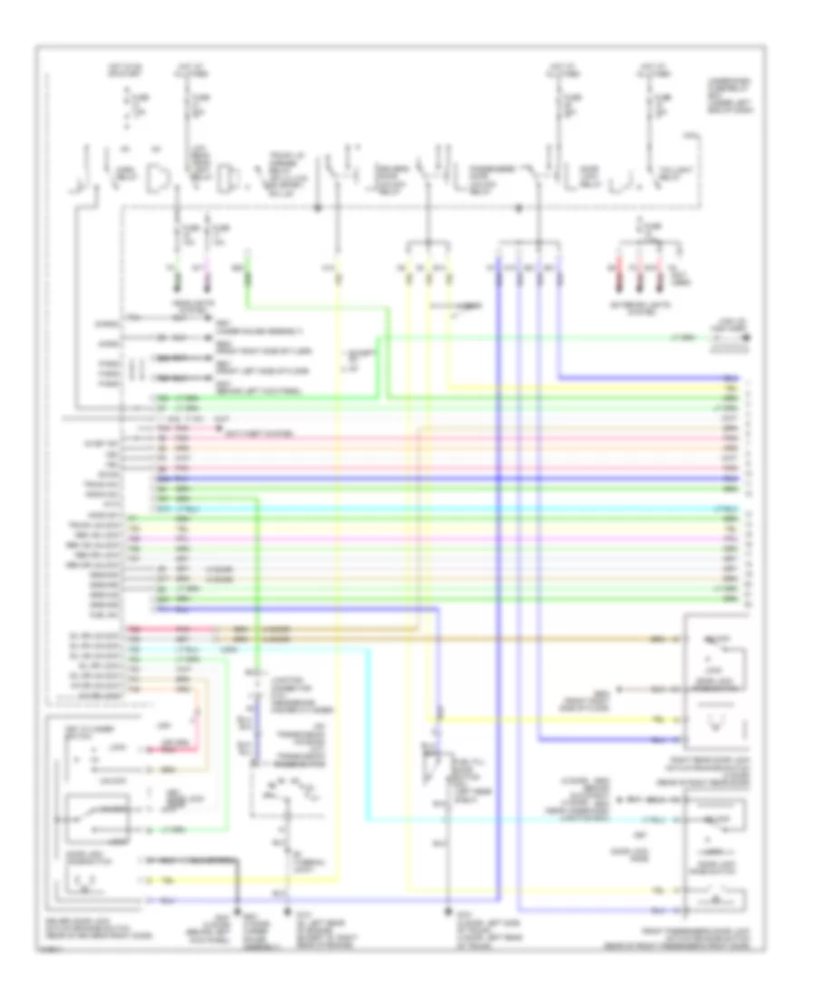 Forced Entry Wiring Diagram Except Hybrid 1 of 2 for Honda Civic DX 2009
