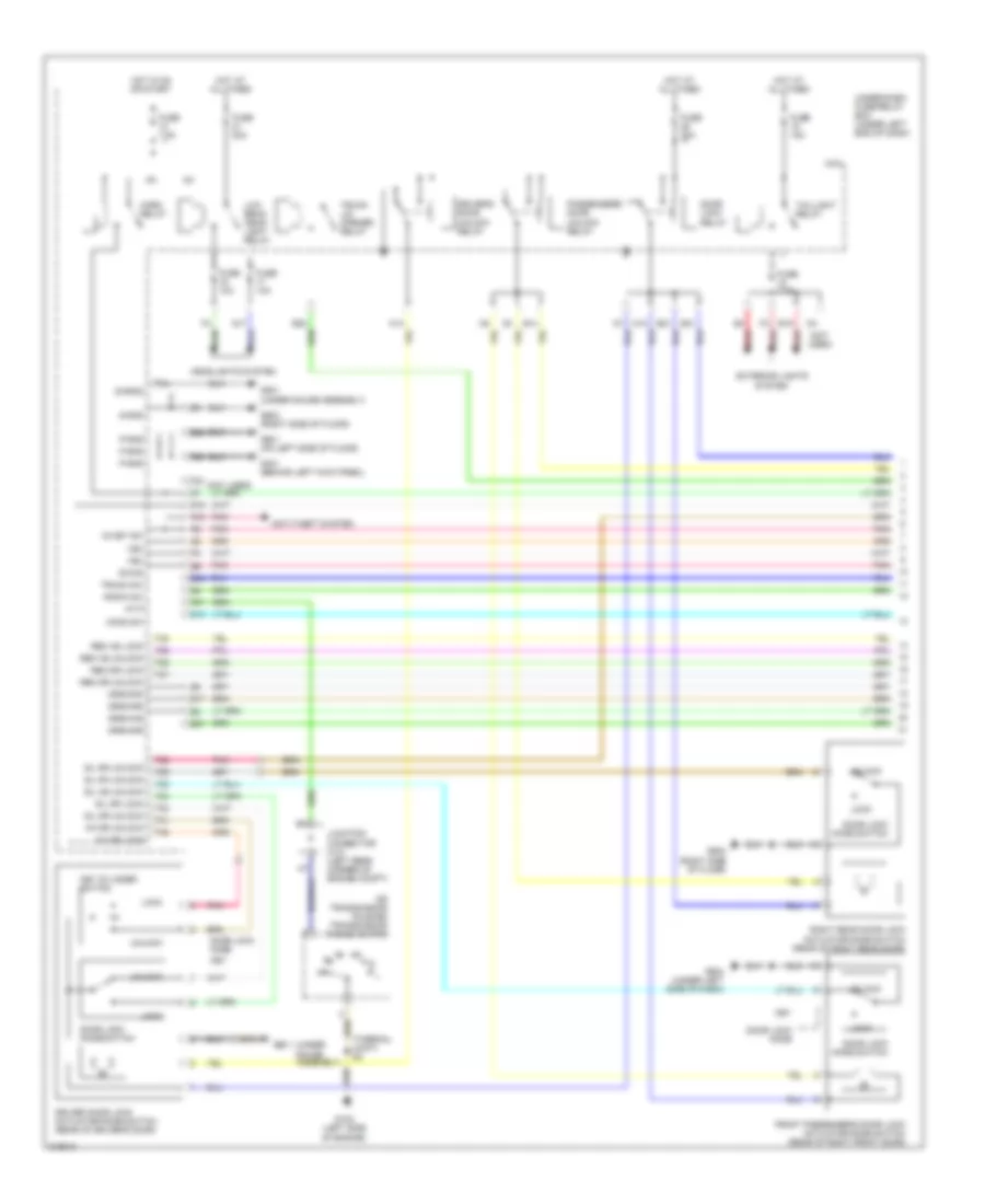 Forced Entry Wiring Diagram Hybrid 1 of 2 for Honda Civic DX 2009