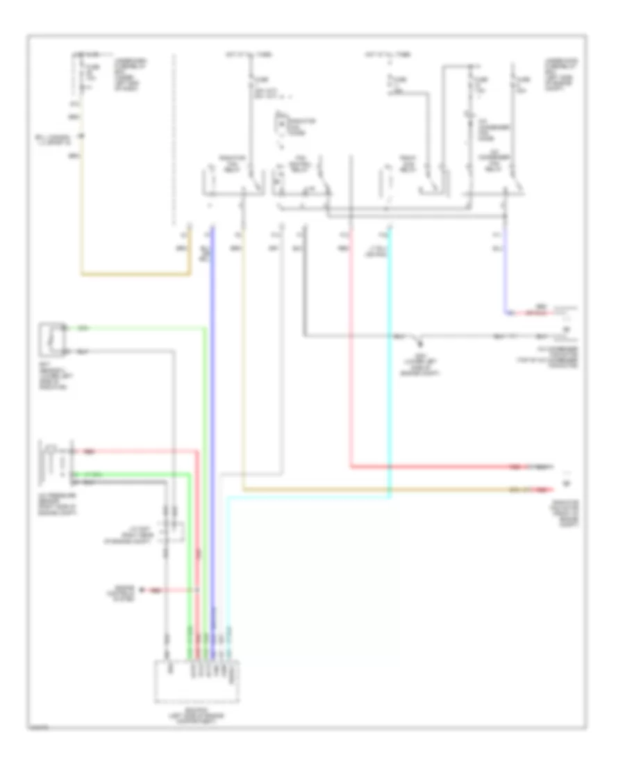 Cooling Fan Wiring Diagram Except Hybrid for Honda Civic DX 2009