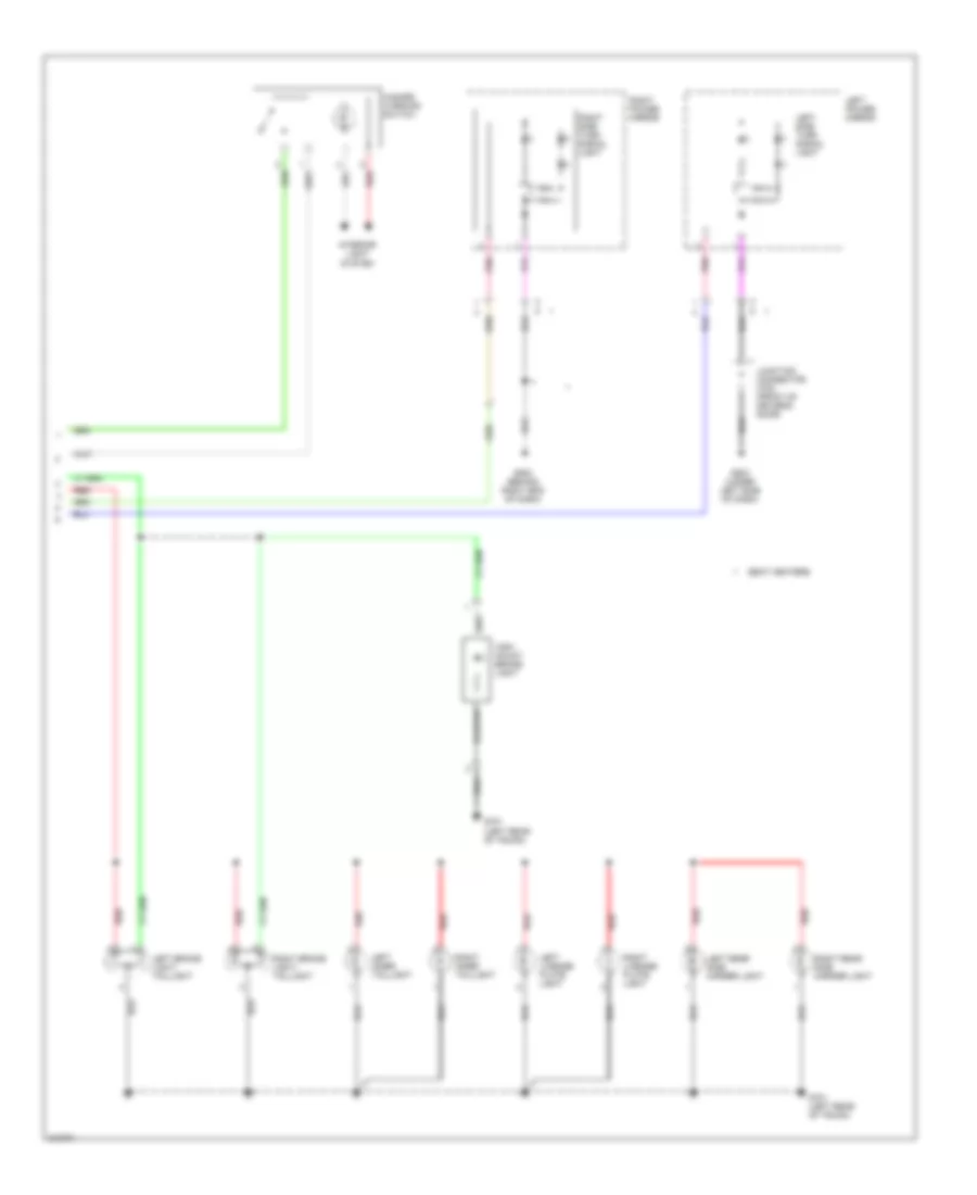 Exterior Lamps Wiring Diagram, Hybrid (2 of 2) for Honda Civic DX 2009