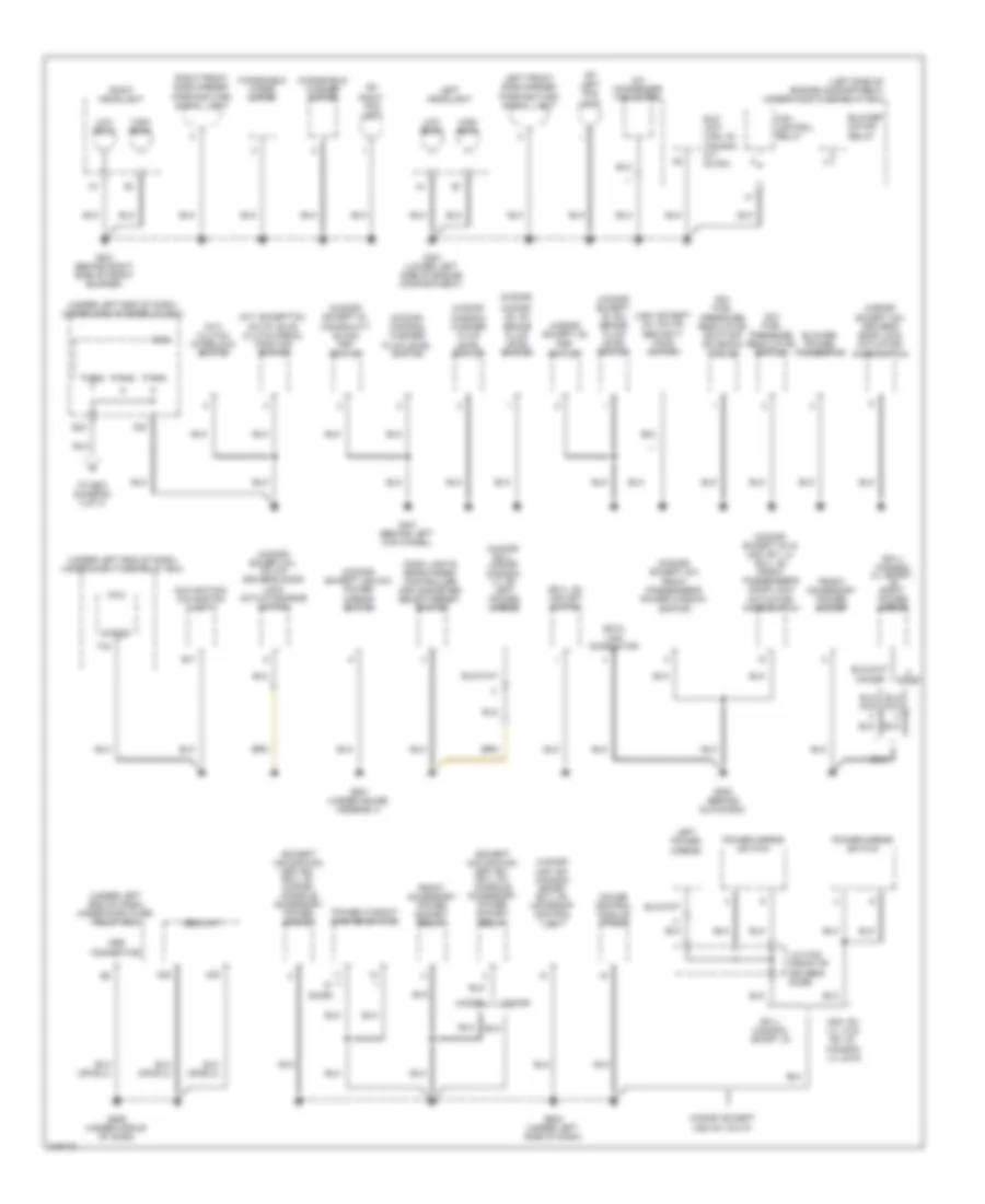 Ground Distribution Wiring Diagram Except Hybrid 2 of 3 for Honda Civic DX 2009